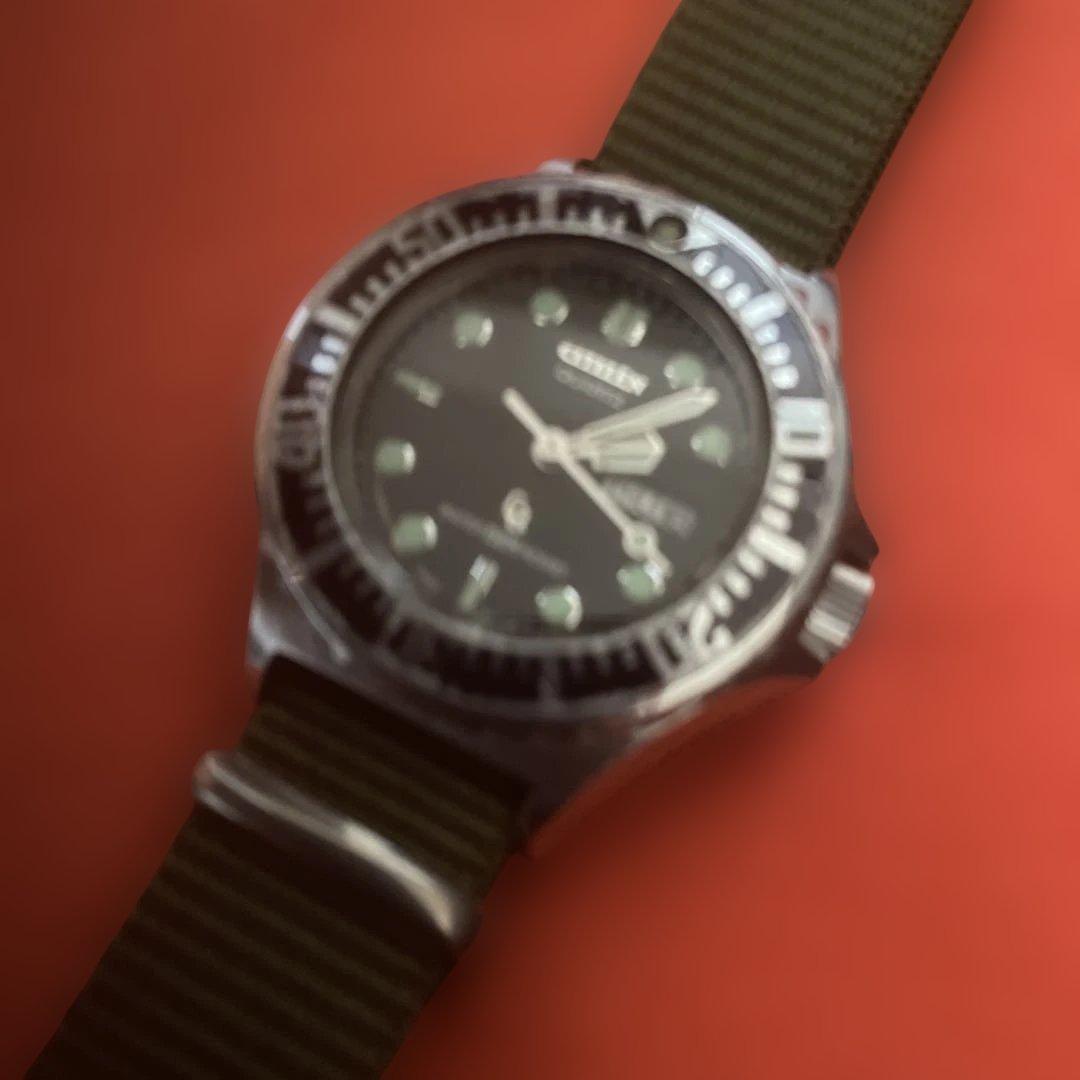 Used CITIZEN quartz diver s watch body