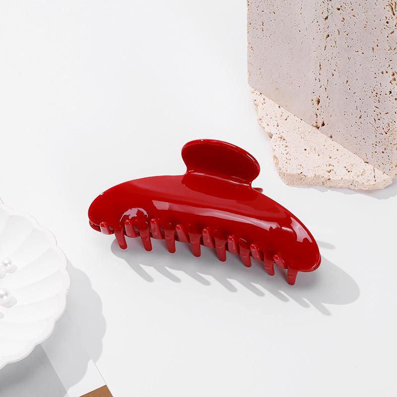 Zanbeiya Women's Large Oval Acetate Hairpin - Light Luxury Style Shark Clip