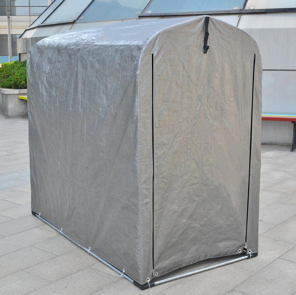 Kapler Bike Bicycle Storage Bike Cycle Small Outdoor Storage Bicycle PE UV Heat 2000mm Water Home Outdoor For One 94x156x180cm Shed, Tent, Garage,