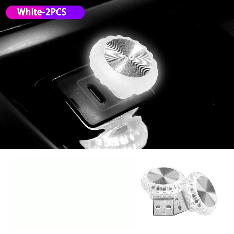 Luz LED de Ambiente USB para Carro RGB Luz Ambiente Mini Lâmpadas Noturnas Decorativas Para Luz de Ambiente Interior de Carro Luz de Computador Plug and Play
