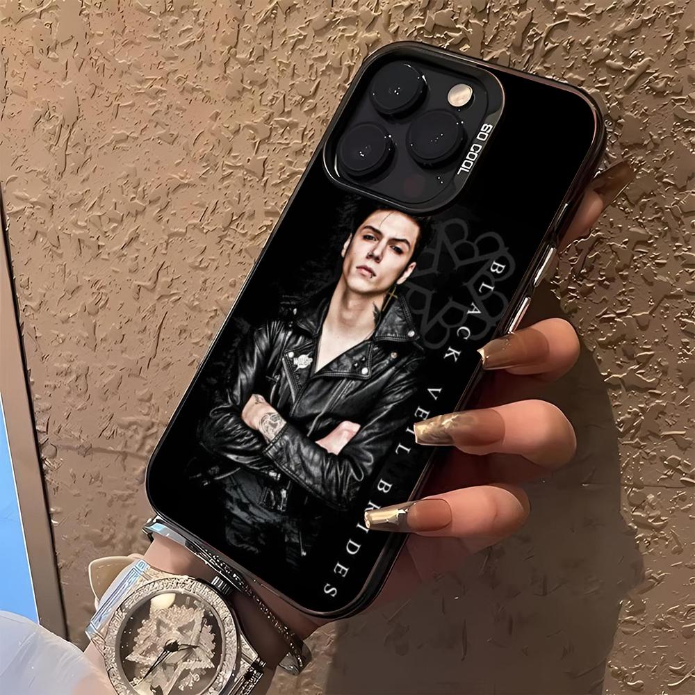 Andy Biersack Veil Brides BVB Fashion Phone Case for iphone 16 15 14 13 11 12 Pro Max Xr X Xs Plus black silver hard shell Cover iPhone 13