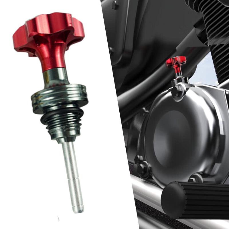 5xGeneric Engine Oil Dipstick Cap for 125cc Motorbike Easy Installation Sturdy Red