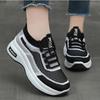 Leisure Sports Shoes  Spring and Autumn New Thick Soled Height Increasing Mesh Breathable Color Blocked Vulcanized Shoes