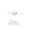 Yhpup 7# Fashion Natural Pearl Delicate Open High Quality Ring 18K Gold PVD Plated Trending Stylish Jewelry New Gift