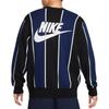 Nike Striped V-Neck Long Sleeve Knit Sweater Men Tops Navy-Blue HM4813-010