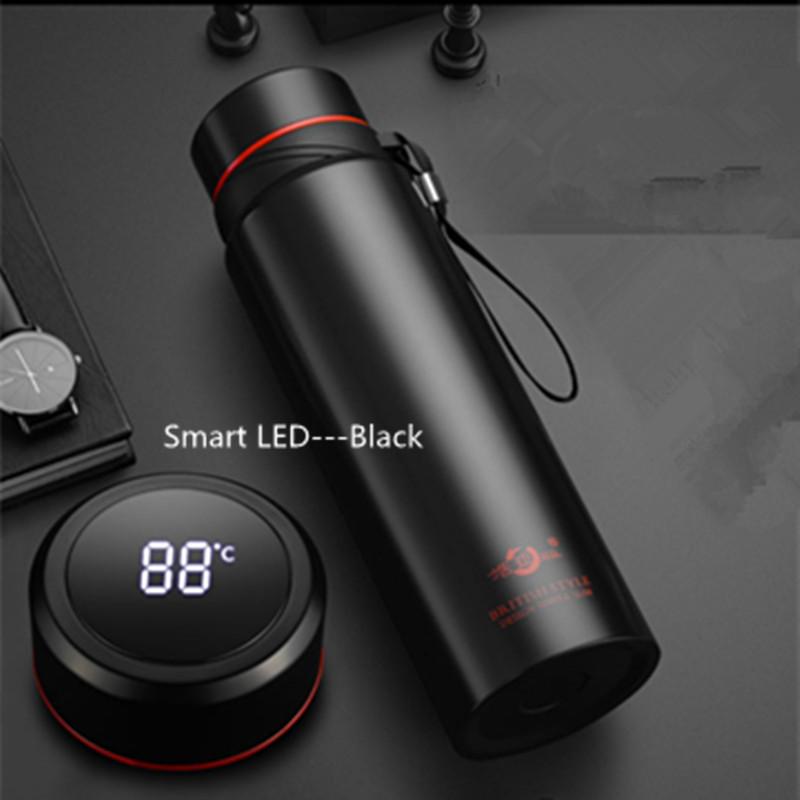 420-1500ml Große Kapazität Vakuum LED Smart Temperatur Digitalanzeige Thermosflasche Thermoskanne für Tee Wasserflasche Kalt/Warm halten