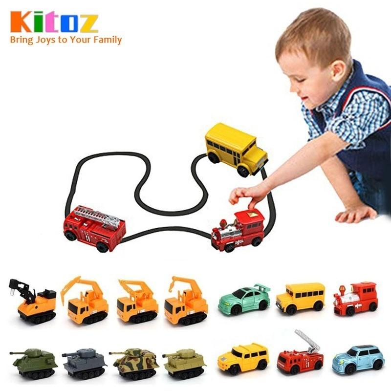 Magic Pen Inductive Car Truck Tank Follow Each Drawn Black Line Track Mini Toys Technology Vehicles