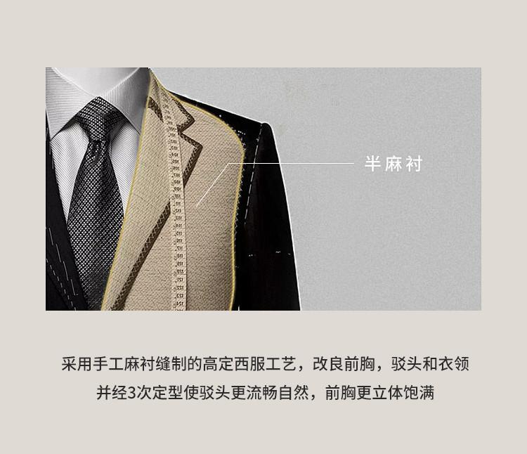 [Three piece Western Set] Light Luxury Business Double Sided Split Luxury Men's Set, Suit Dress