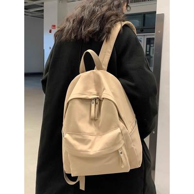 School Bag Female College Student 2025 New Simple and Lightweight Travel Bag Large Capacity Backpack Junior High School Girls Backpack Male