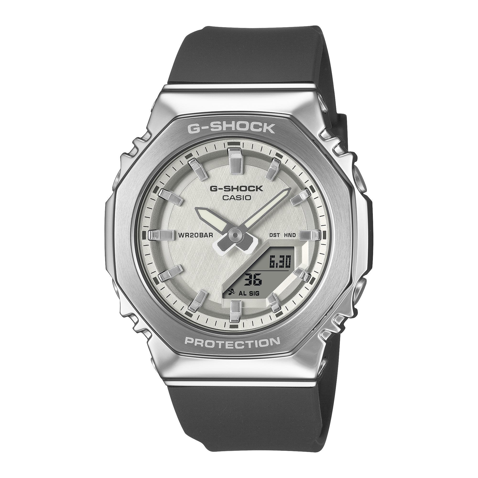 

Casio Men s Stainless Steel 200M Water Resistant Analog Shock Resistant Quartz Watch GM-S2110-1A7 чёрный