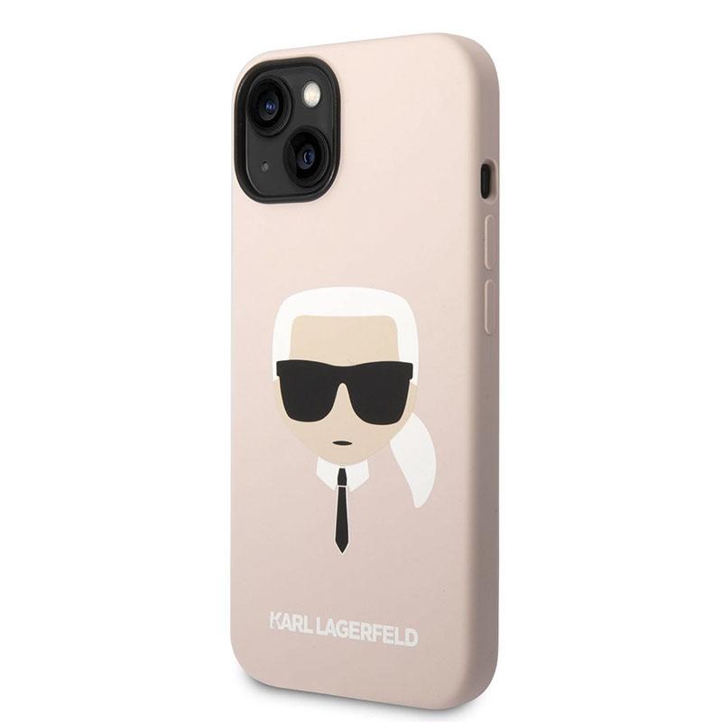 Karl Lagerfeld Silicone Ikonik Karl`s Head Magsafe - Etui Iphone 14 Plus (Różowy)