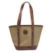 Mini Tote Handbag Canvas Khaki X Brown Unisex 4620969 Used