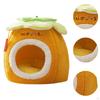 Persimmon Shaped Cats House Orange Warm PP Cottons Versatile Accessory Supplies for Winter Soft