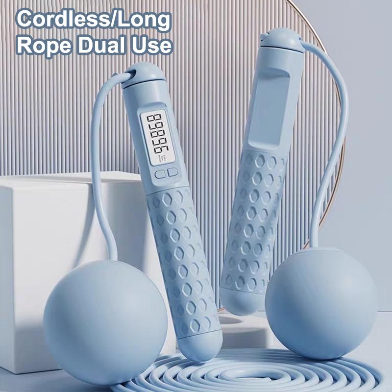 Intelligent Timing Jump Rope, Digital Fitness Skipping Rope With Led Display For Home Gym Workout синий