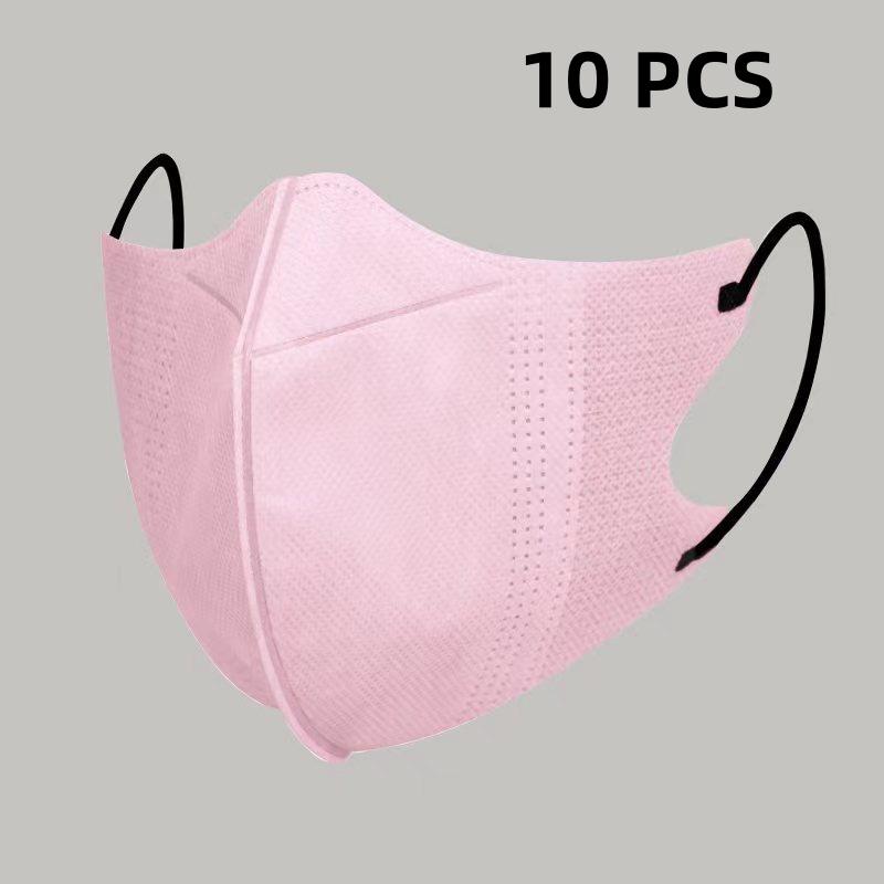 10/100Pcs 3D Protective Masks Efficient Protection Breathable Fashion Protective Masks Fashionable Face Masks Disposable Masks