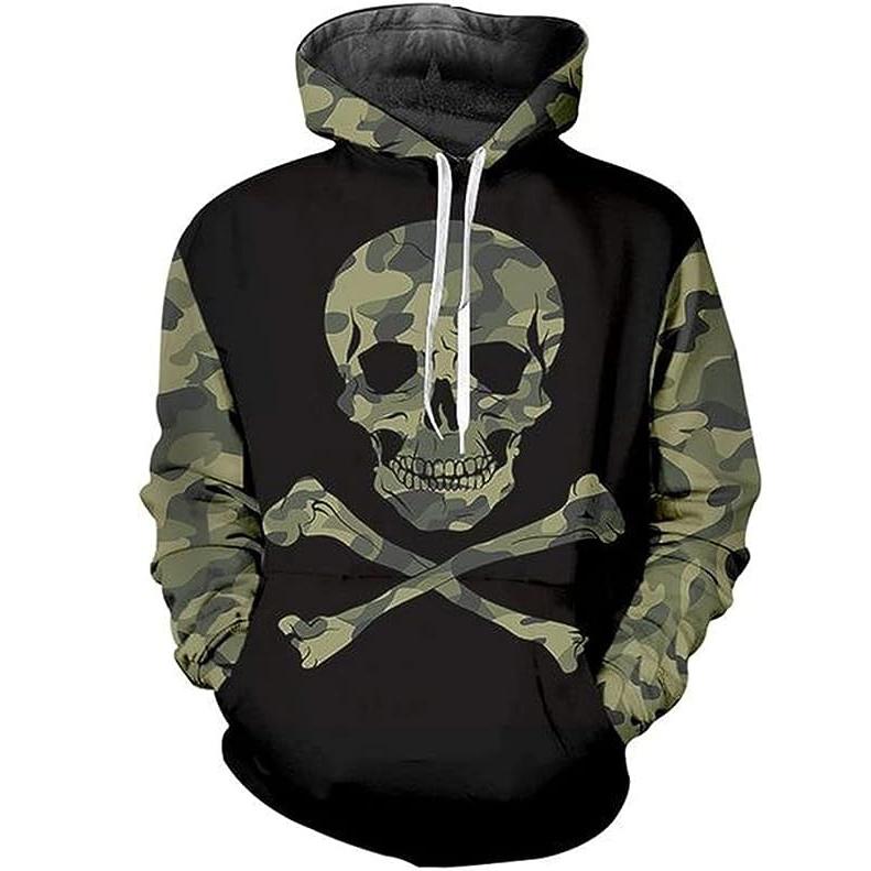 Men Pullover 3D Print Sweatshirt Couples Hooded Long Sleeve Women Plus Size Loose Hoodie