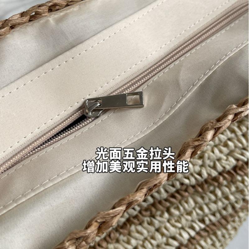 Large Capacity Straw Bag New Handwoven Bag Women's Shoulder Bag Leisure Seaside Vacation Beach Bag