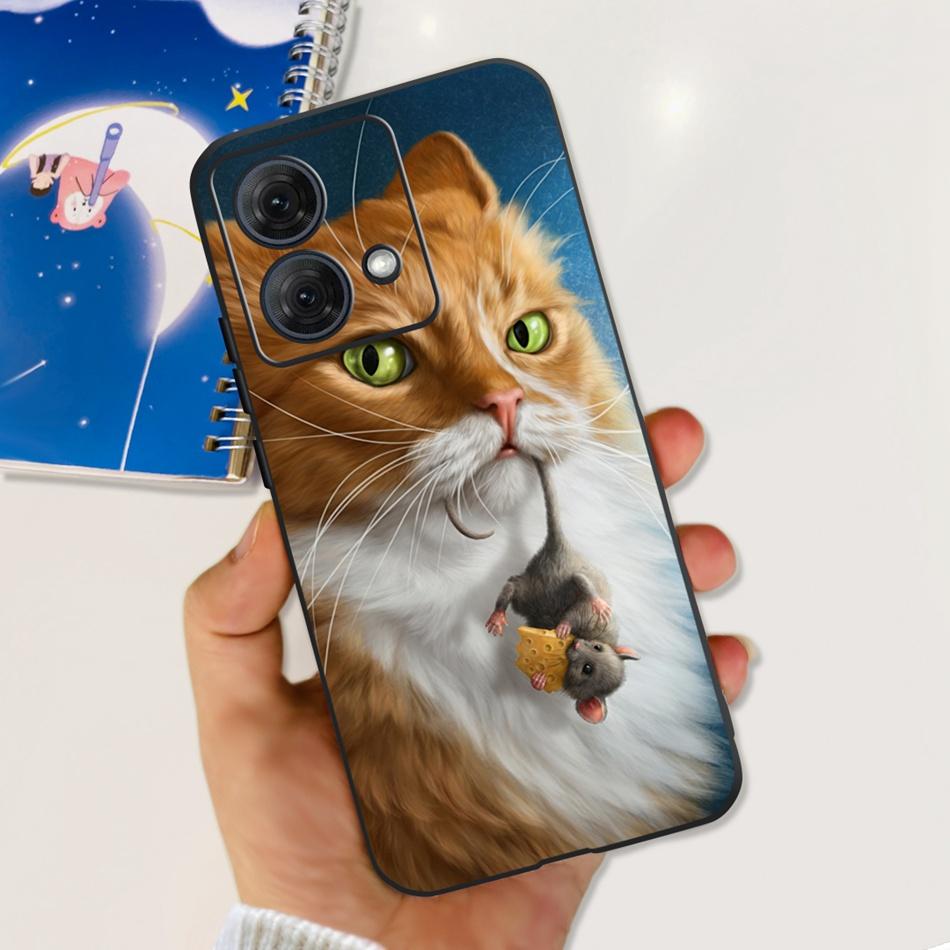 For Motorola Moto G84 Case MotoG84 G 84 5G 2023 Cute Painted Soft Silicone TPU Phone Back Cover Bumper