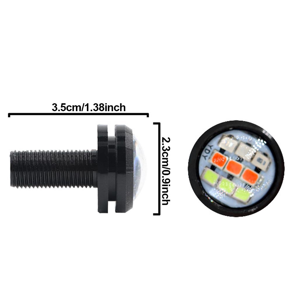 2Pcs Motorcycle Signal Light 23mm Eagle Eye RGB Turn Signal Daytime Running Lamp Fog Lamp Angel Light Accessories
