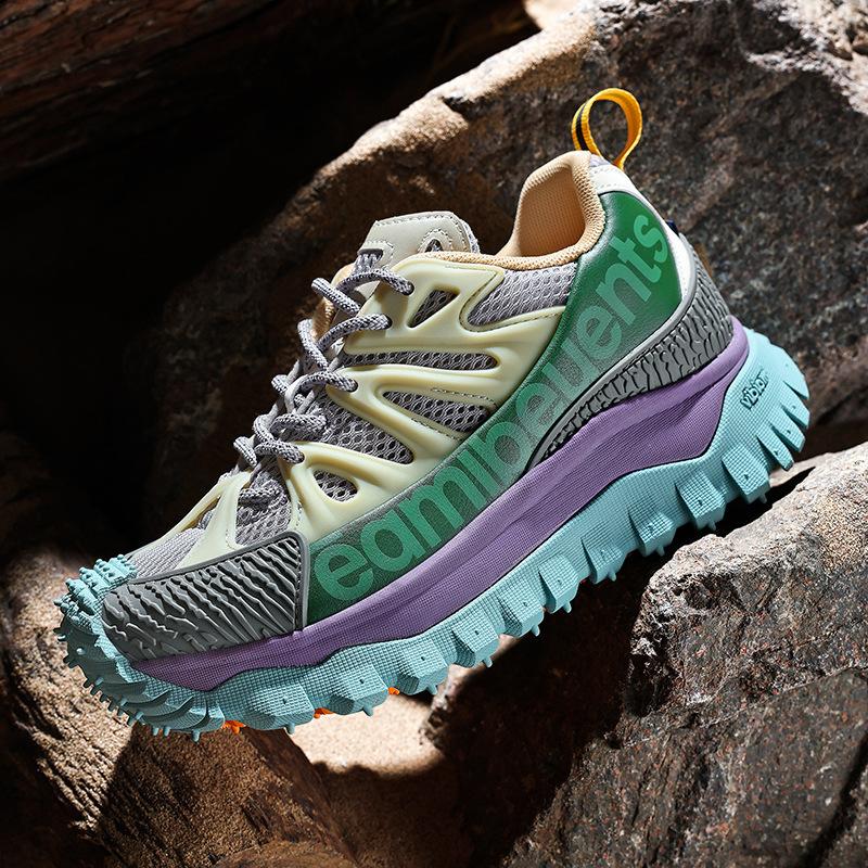 Urban commuting high-end comfortable non-slip lightweight outdoor hiking lightweight heightening platform running sports tide shoes
