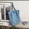 Women's Large Shoulder Tote Bag Denim Handbags Blue Jean Purse Retro Hobo Travel