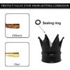 Senzeal 4PCS Crown Car Tire Valve Stem Caps Aluminum Alloy Air Caps Cover Dust Proof Tire Wheel Stem Caps Stem Covers Universal for Cars Bicycle