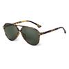 New Chic Pilot Women Sunglasses Retro Aviator Blue Gradient Lens Tortoise Frame UV400 Sun Glasses Female Male