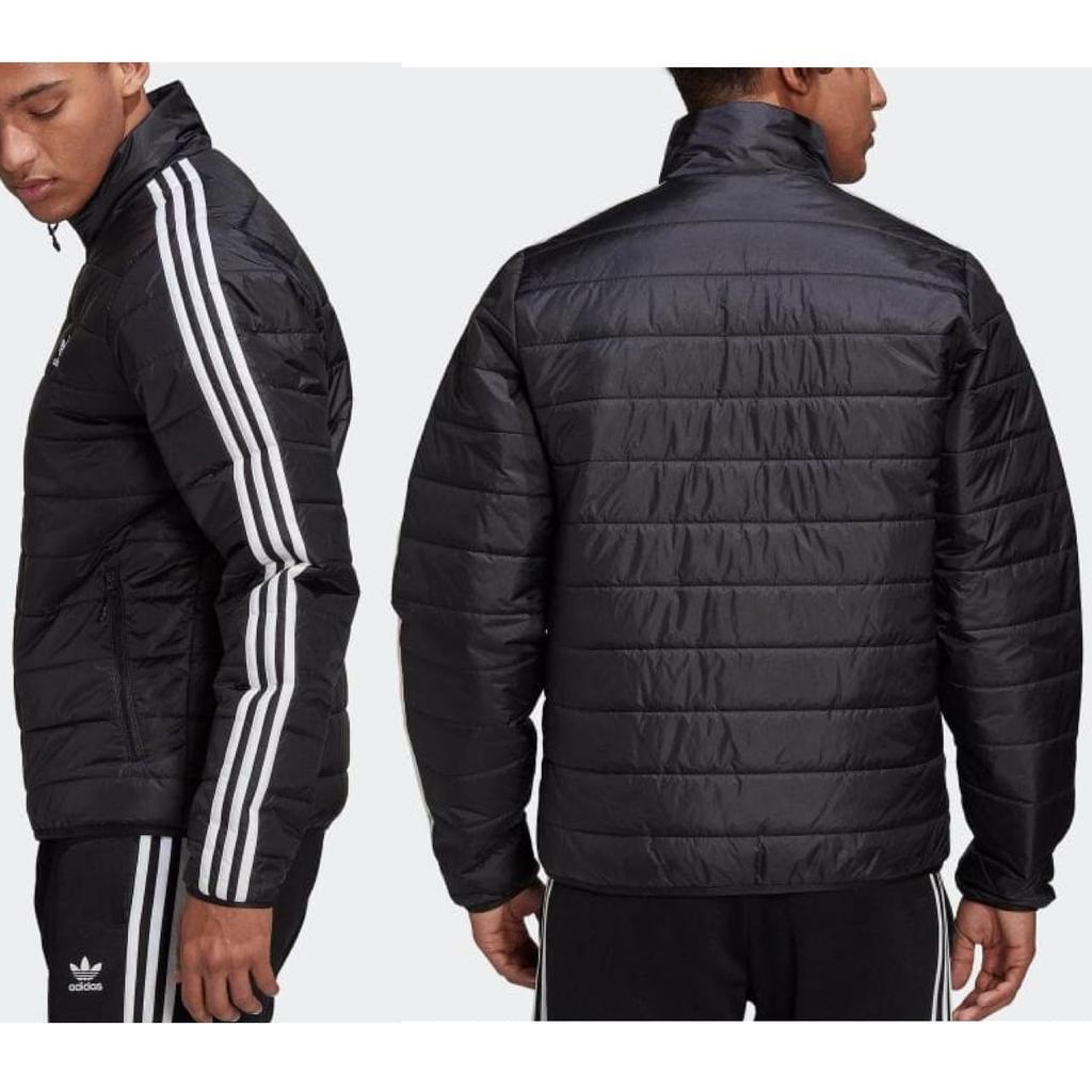 adidas Originals Padded Stand Collar Puffer Size L Black Jacket, Men's, (Chest 93-99cm), Outerwear, HL9212,