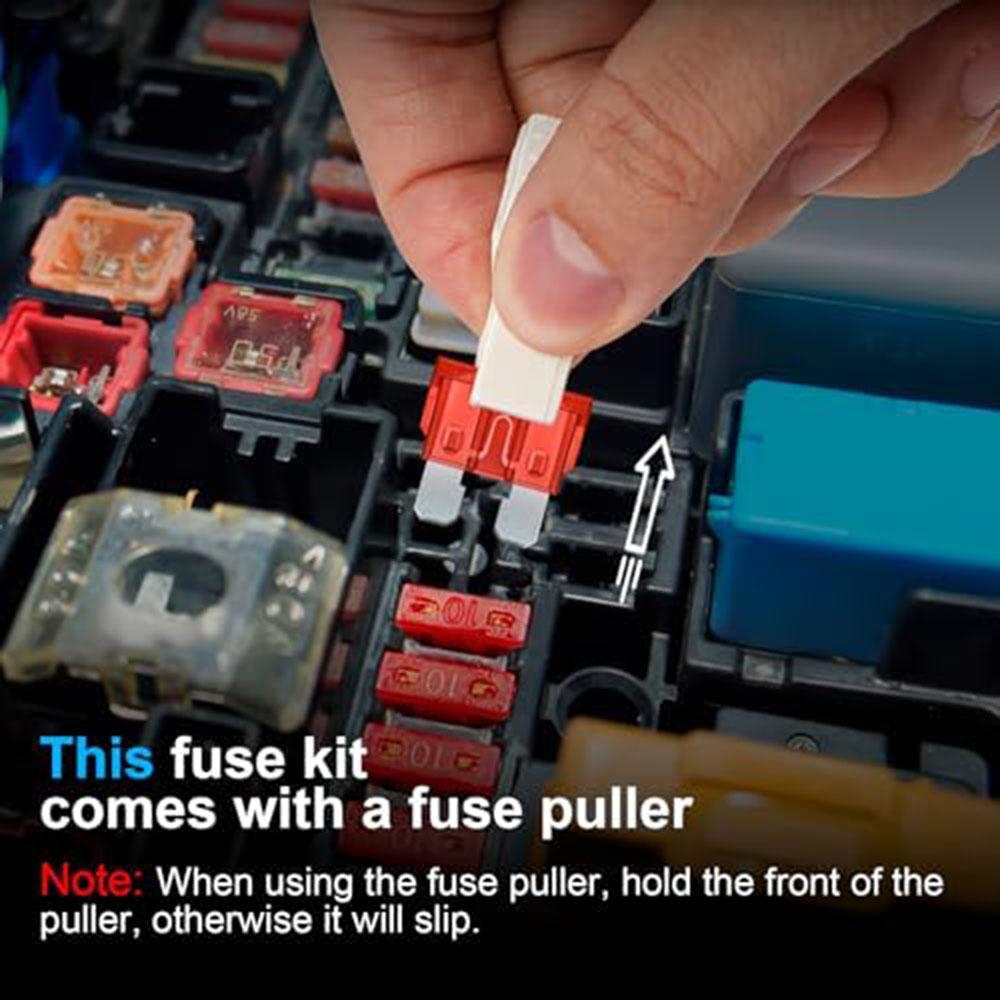 Kit de surtido de fusibles de 300 piezas, Fusibles de cuchilla Mini / Estándar / Micro Extractor para automóvil para Coche/Camión(2/3/5/7.5/10/15/20/25/30/35/40A)