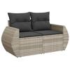 VidaXL Garden Lounge Set with Cushions 9 Pcs, Patio Sofas, Patio Furniture Set, Outdoor Furniture, Grey 3221151