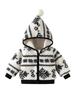 Infant Hooded Velvet-Lined Cotton Jacket - Autumn/Winter Outerwear for Toddlers, Warm First Birthday Outfit