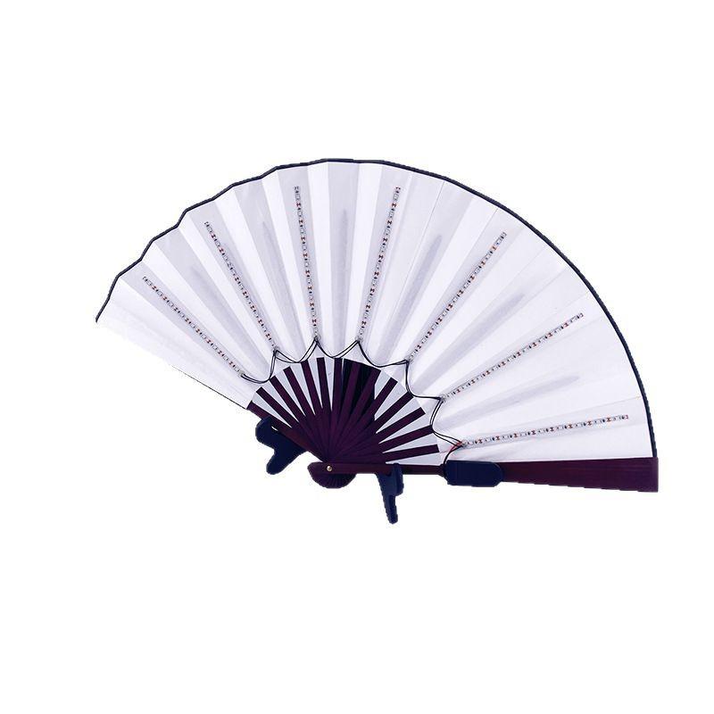 10-Inch LED Luminous Folding Dance & Disco Fan for Bodybuilding, Bars, and KTV Atmosphere