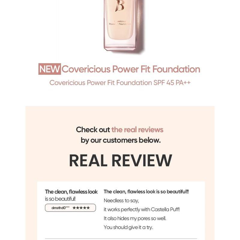 BANILA CO - Covericious Power Fit Foundation - 6 Colors