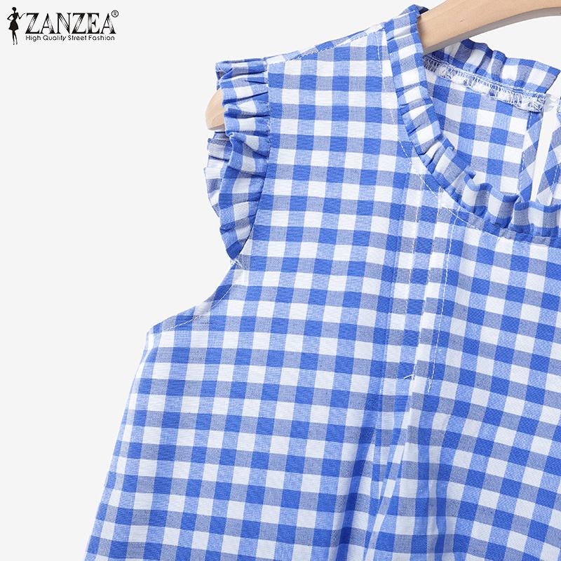 ZANZEA Women Sleeveless Tank Tops and Long Skirts Summer Two Piece Suit Sets