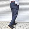 [PARIS 16e] Men's Slacks, Hemmed, Autumn/Winter, Warm Pants, Business, No Pleats, Slim Fit, Stretch, Navy, L 76
