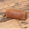 Retro Leather Coin Bag Simple Zipper Clutch Wallet Credit Card Holder Key Bags Men Money Change Pouch Business Wallet Gifts