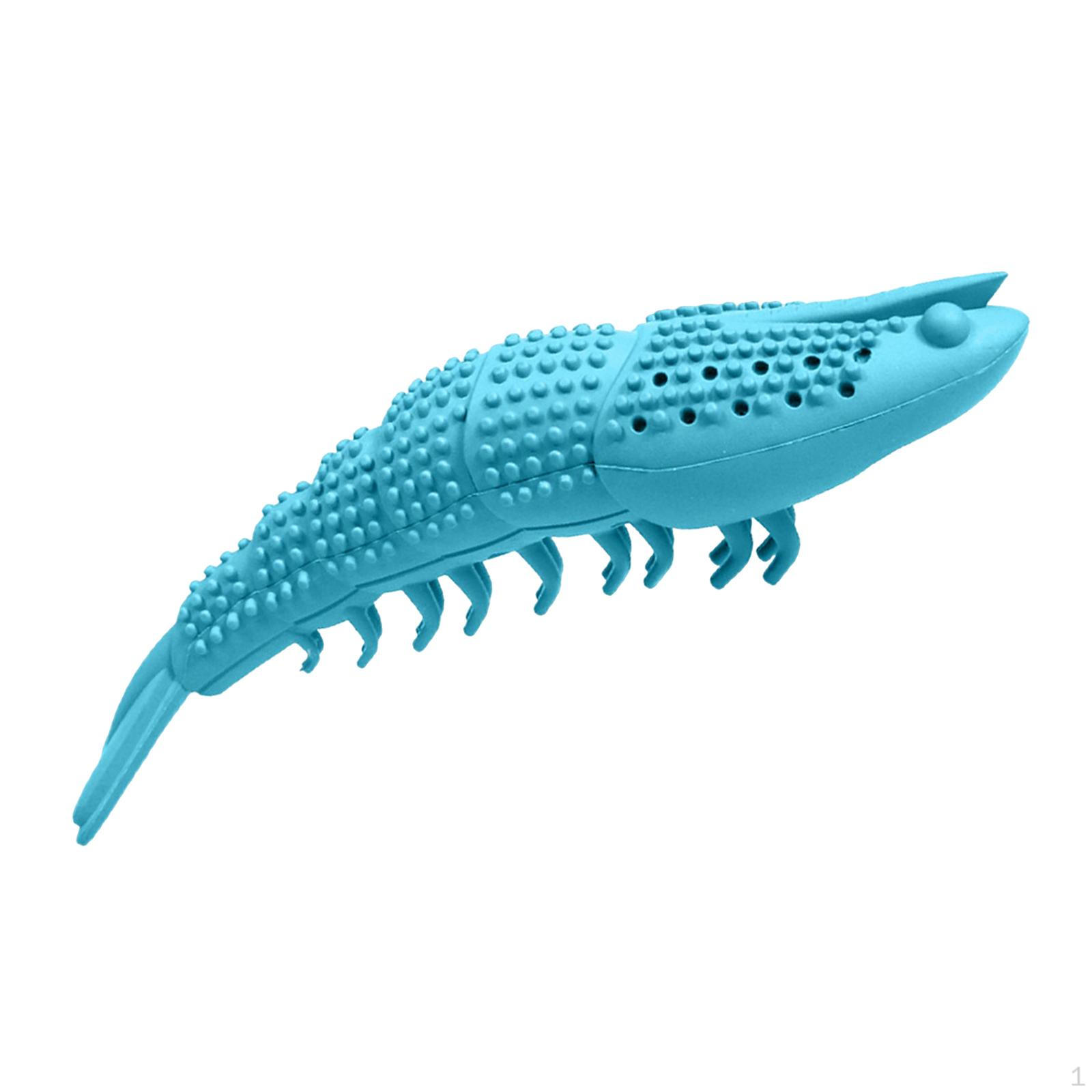 Bite Resistant Natural Rubber Catnip Interactive Toy Blue