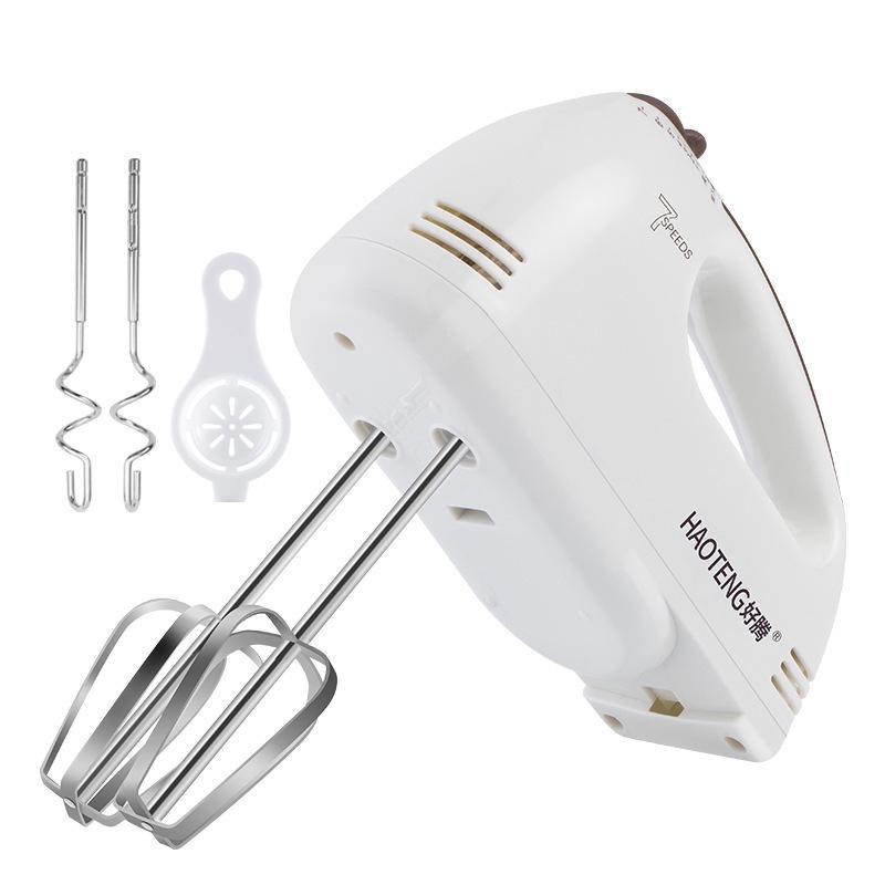 Compact Handheld Electric Blender & Egg Beater for Whipping, Baking, and Kneading Dough.