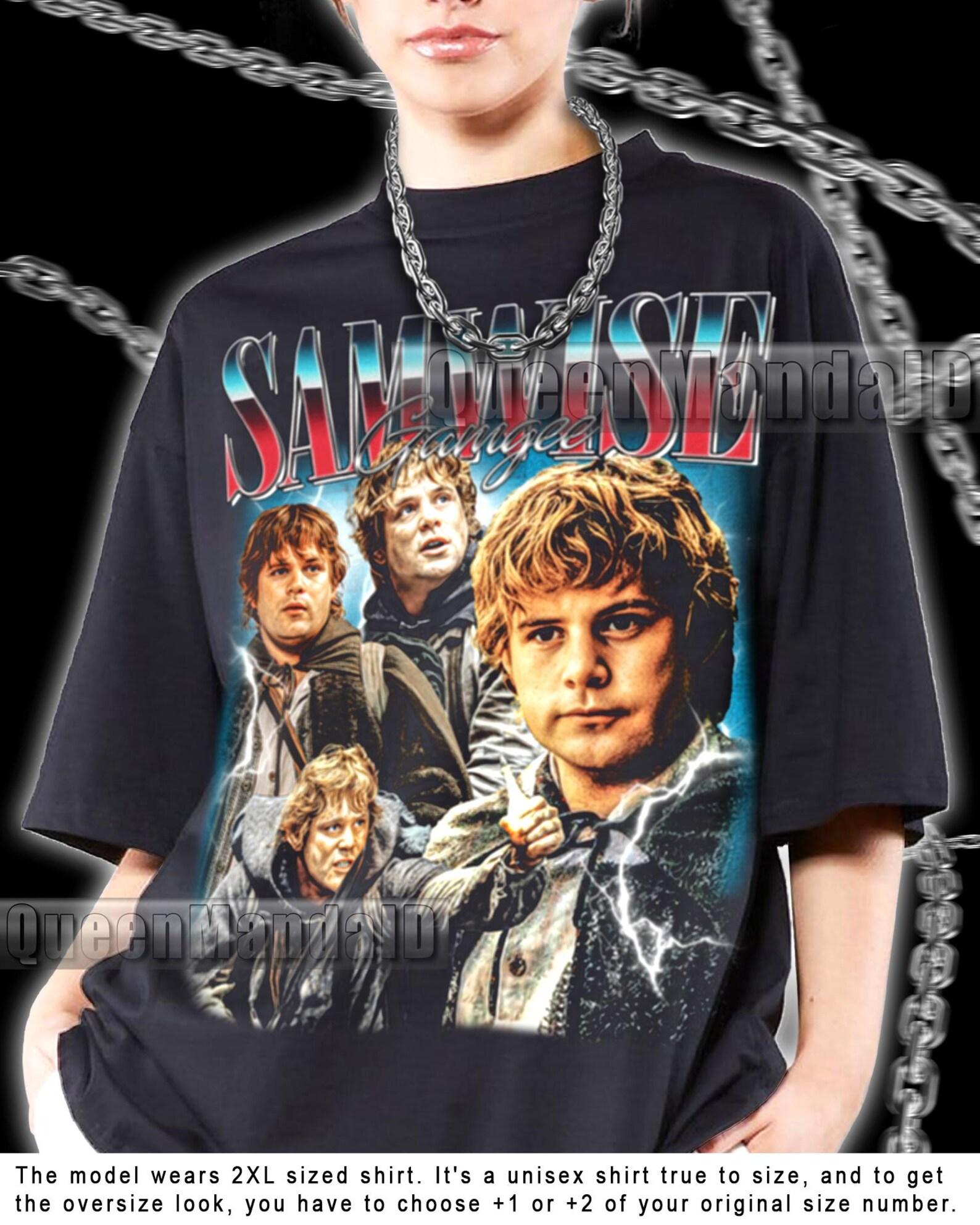 Retro Samwise Gamgee Shirt 90s Retro Fan Tee, Unisex Movie T-Shirt, Vintage Style PK221 XL