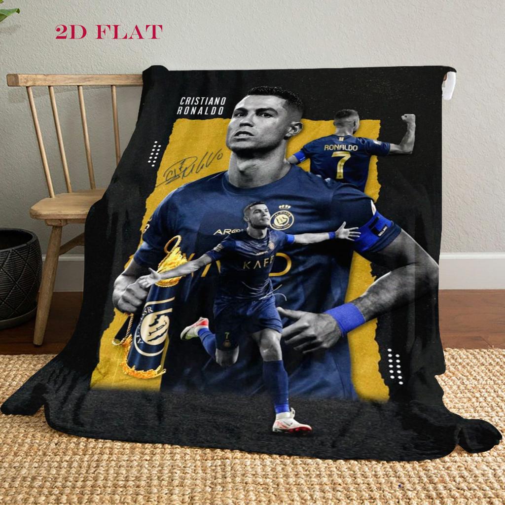 Cristiano Ronaldo: Legend Blue blanket blanket sofa blanket Office rest blanket sheet Machine washable
