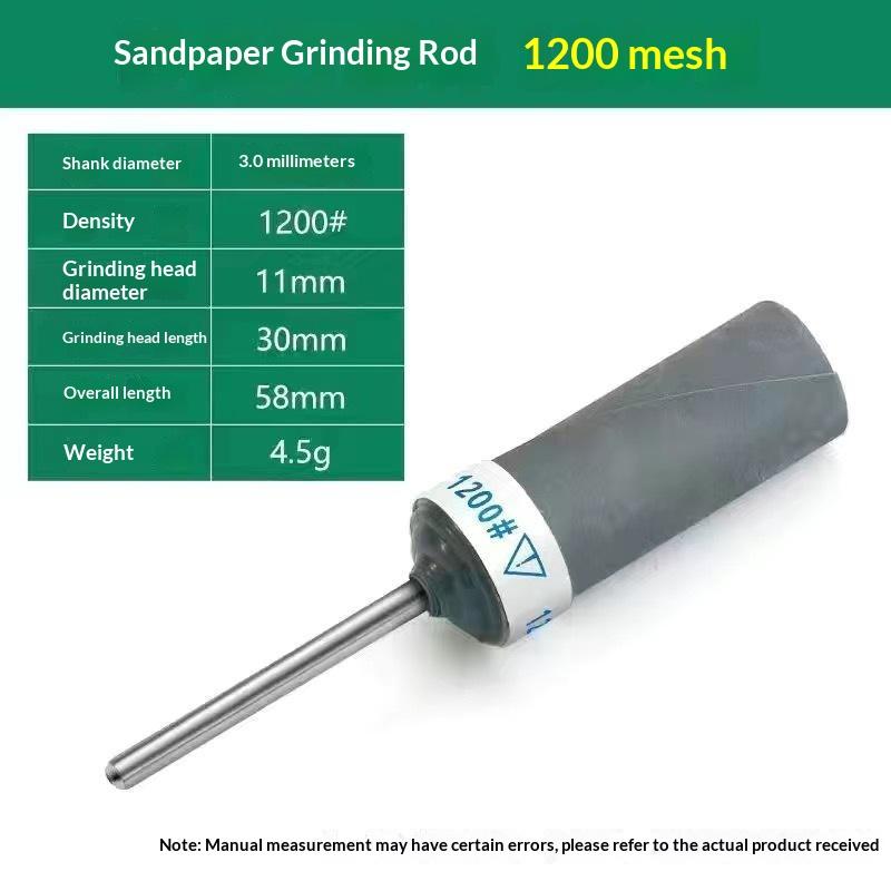 Wet Dry Sandpaper Grinding Sticks Assorted Grit Polishing Tools for Wood Carving Plastic Grinding Model Making Hobby Projects