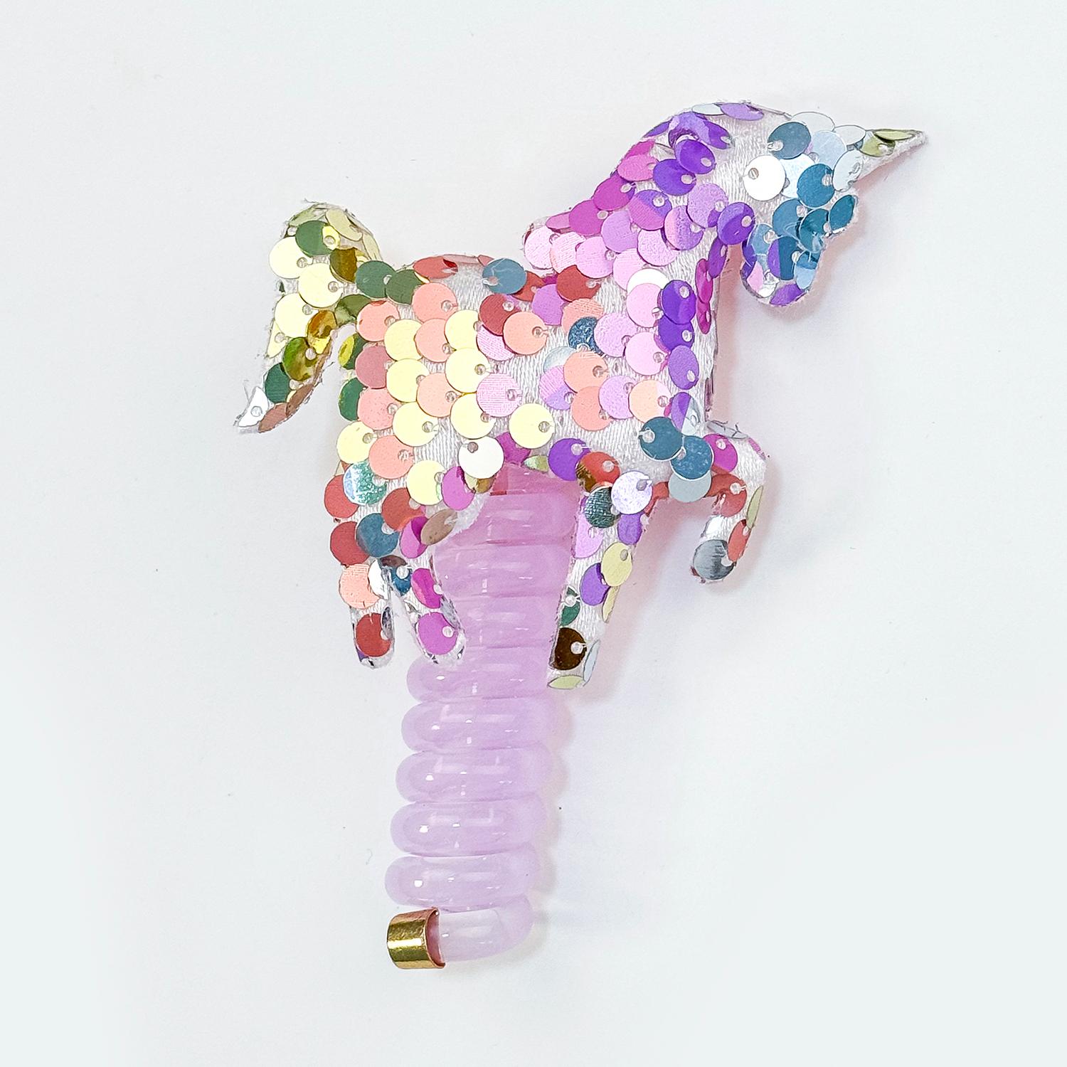 

Новая эластичная резинка для волос с единорогом, милая резинка для волос для девочек в виде телефонного шнура, эластичная резинка для волос для детей, скранчи, головной убор для вечеринки с единорогом