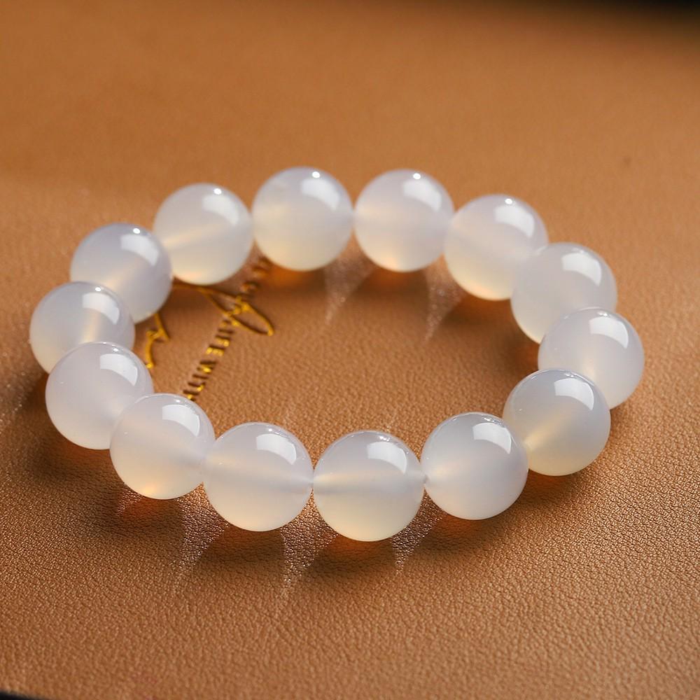 7A Natural Red Agate Bracelet for Girls - Year of the Rat, Simple & Versatile High Ice Red Chalcedony