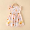 Girls Summer Floral Rayon Spaghetti Strap Princess Dress Kids Beach Sundress Cotton Silk Casual Party Wear
