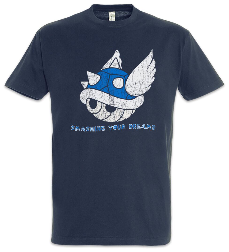 Smashing Your Dreams T-Shirt Super Gamer Geek Mario Nerd Fun Tortoiseshell XXXL