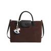 Simple and Popular Casual Portable Bag, Women's Versatile Fashion Contrasting Color Messenger Bag, Personalized Retro Shoulder Bag