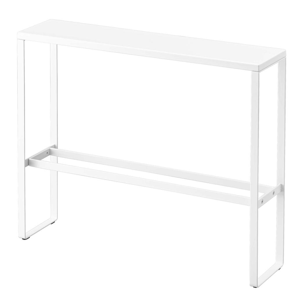Yamazaki Jitsugyo 5756 Slipper Rack with Top Approximately Smart Can Store Small Entrance Slipper Storage Plate, White, W50XD12XH40.5cm, Items,