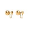 Jil Sander Solid Color Design Brass Earrings Women Earrings Gold JSPU837388WUS84021710