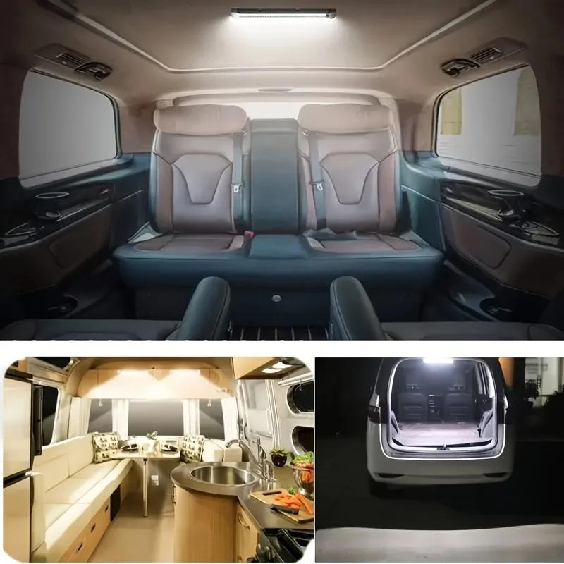 Rechargeable Magnetic LED Strip Light with Motion Sensor for RV Cabinet Wardrobe Kitchen - Wireless Night Light