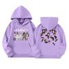 Girls' Long Sleeve Hoodie with Graphic Print and Pockets Casual Pullover Sweatshirt